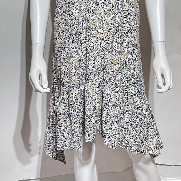 Anthropologie Lilka Aubrietta Sundress Womens Small Hi-Low Ruffle Multicolor - Picture 4 of 11